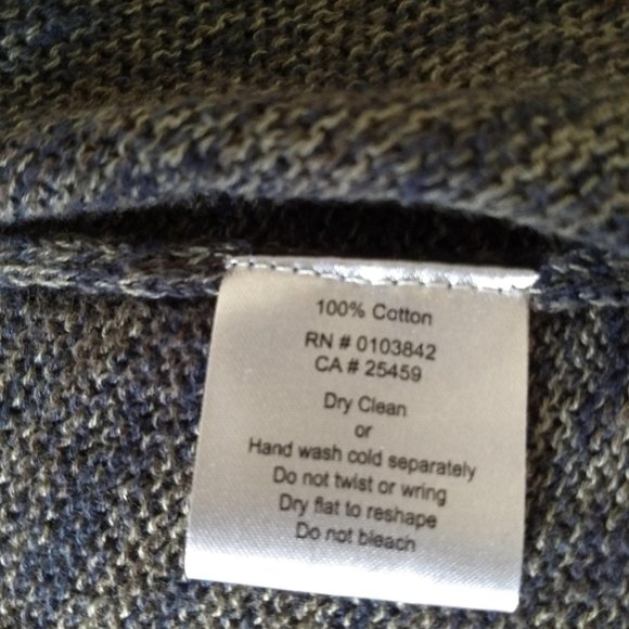 vintage Y2K 00s Line knit open waterfall cardigan - Picture 12 of 12